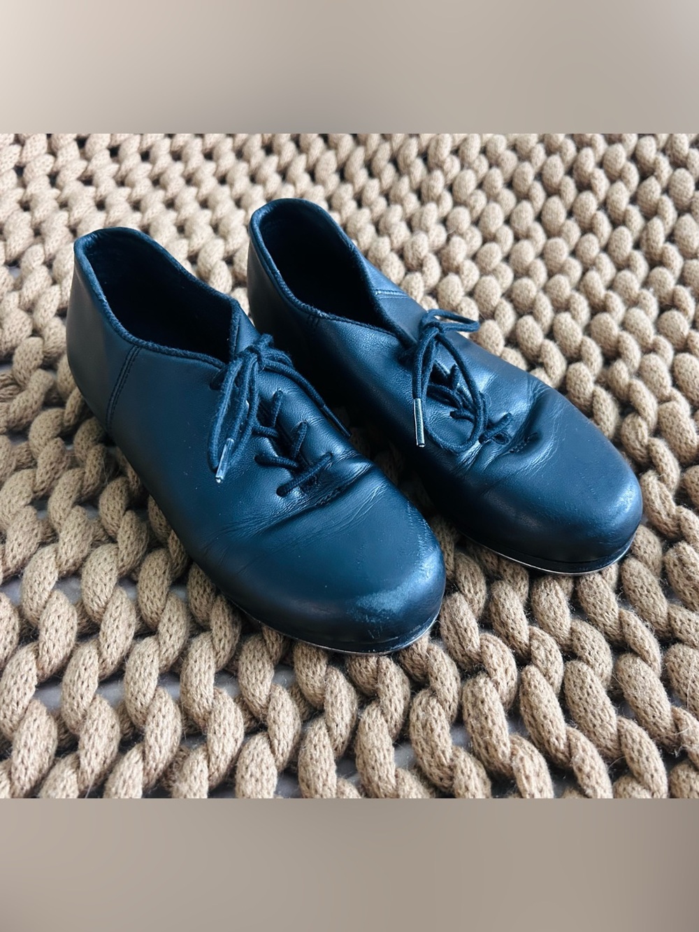 Capezio Cadence Black Leather Tap Shoes